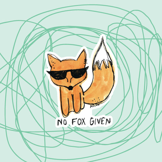 No Fox Given Sticker