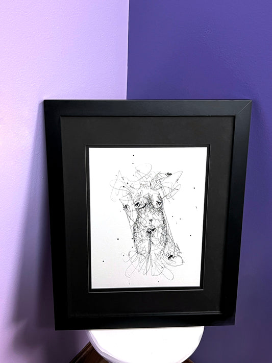 “Webbed" Framed Original