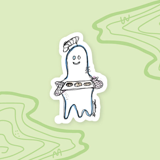 Chef Ghosty Sticker