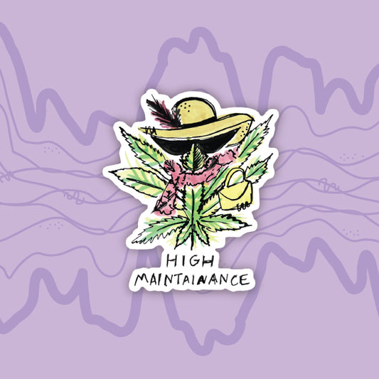 High Maintenance Sticker