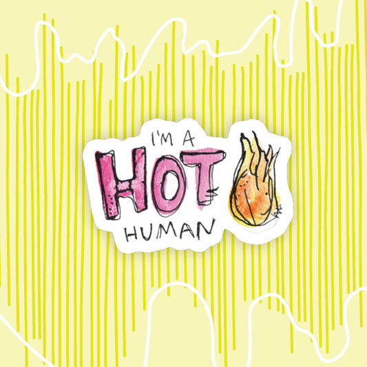 "Hot Human" Sticker