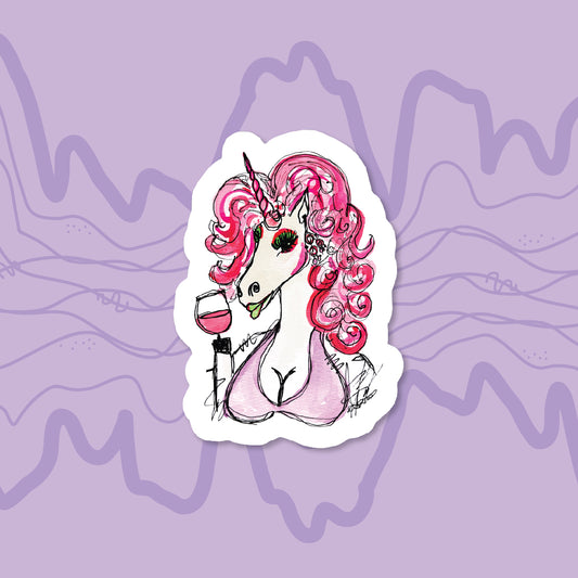 Miss Unic-Horny Sticker