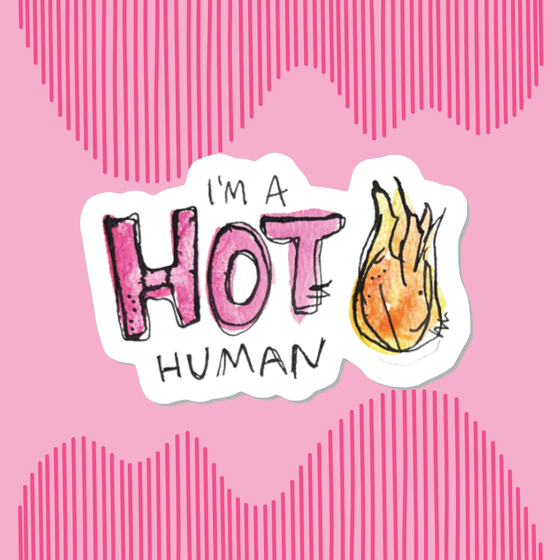 Hot Human Sticker Scribble Lady